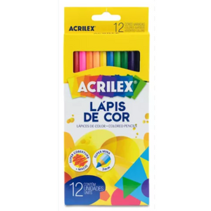 LAPIS DE COR ACRILEX - 12 CORES - 09692