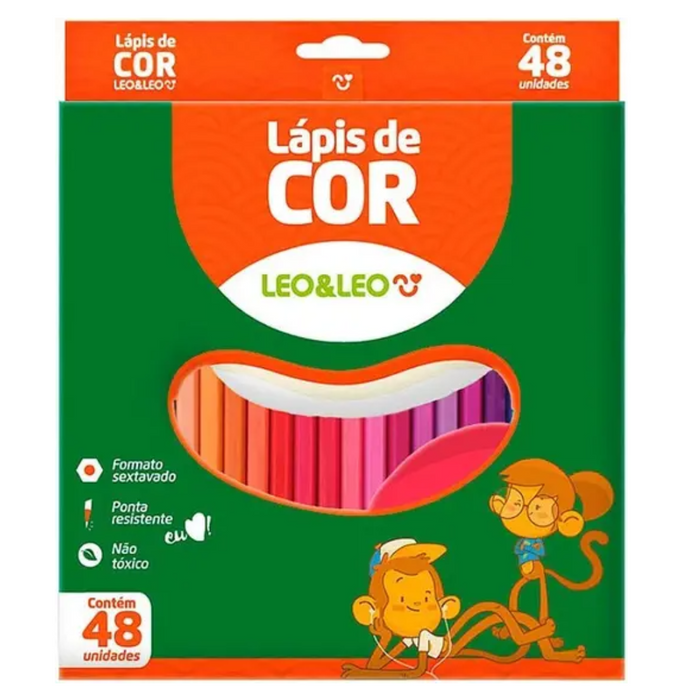 LAPIS DE COR LEO&LEO - 48 CORES - 72105