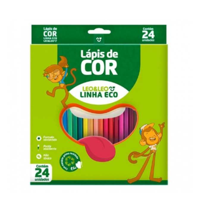 LAPIS DE COR  LEO&LEO - 24 CORES  - 4222