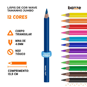 LAPIS DE COR WAVE - 12 CORES - 901712