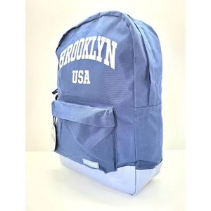 MOCHILA CASUAL BROOKLYN EM POLIÉSTER + POLURETANO AZUL - YS29399A - YIN'S