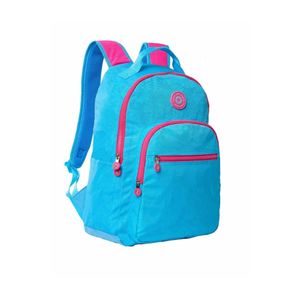 MOCHILA JUVENIL EM CRINKLE AZUL- YS41074A - YIN'S