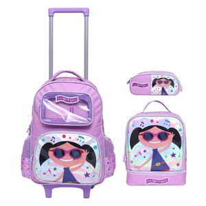 KIT ESCOLAR O SHOW DA LUNA APERTE O PLAY LILAS - YS42357L - YIN'S