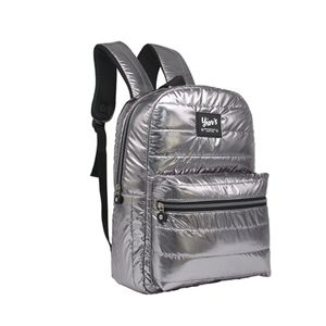 MOCHILA CASUAL METALIZADO EM PVC PRATA - YS29580P - YIN'S