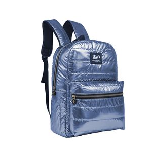 MOCHILA CASUAL METALIZADO EM PVC AZUL- YS29580A - YIN'S