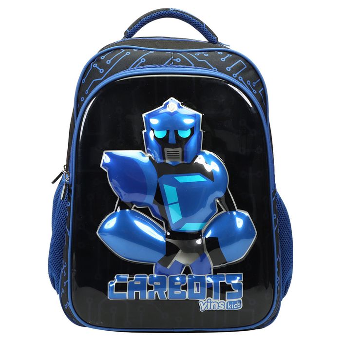 MOCHILA INFANTIL CARBOTS EM POLIÉSTER+PVC AZUL - YS42519A - YIN'S