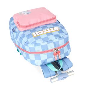 MOCHILA ESCOLAR DE RODINHAS STITCH DISNEY AZUL - MC47736SC - LUXCEL