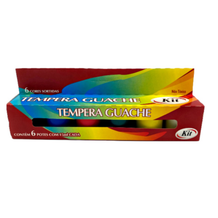 TEMPERA  GUACHE KIT - 6 CORES - 7923