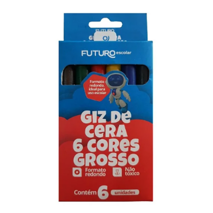 GIZ DE CERA  GROSSO FUTURO  - 6 CORES - FE062202