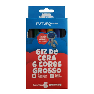 GIZ DE CERA  GROSSO FUTURO  - 6 CORES - FE062202