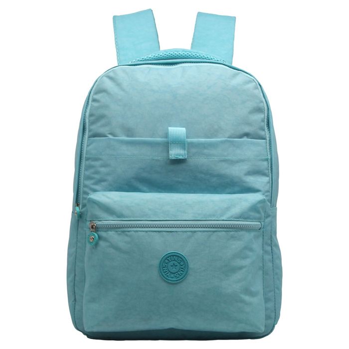 MOCHILA JUVENIL EM CRINKLE AZUL CLARO - YS41054AC - YIN'S