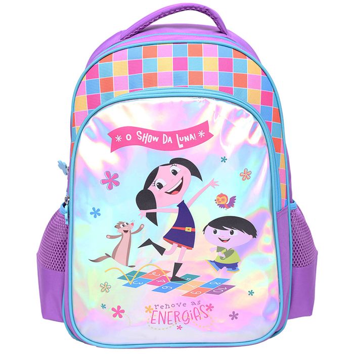 MOCHILA INFANTIL O SHOW DA LUNA AMARELINHA LILAS - YS42358L - YIN'S