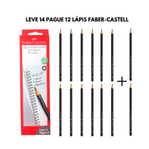 KIT 14 LAPIS GRAFITE ECO LAPIS HB 2' - FABER CASTELL - 6218