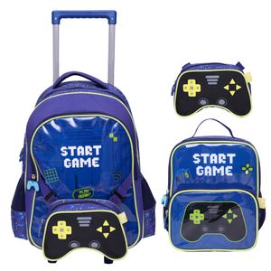 KIT ESCOLAR GAMER BOY POLIÉSTER+PVC - YS42379 - YIN'S