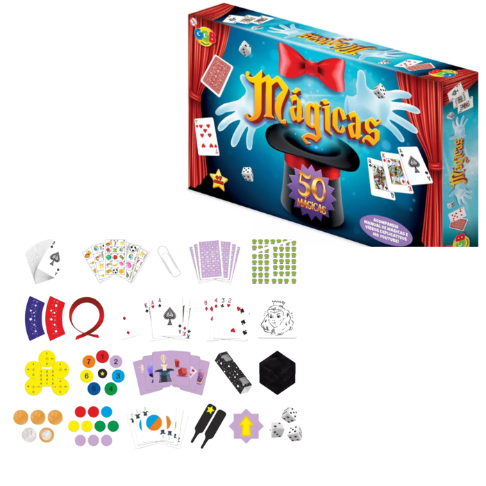 Magicas  50 Truques  Ref 1082  GGB BRINQUEDOS