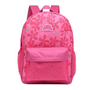 MOCHILA COSTA CASUAL FLOWERS ROSA EM POLIÉSTER - YS296780R - YIN'S