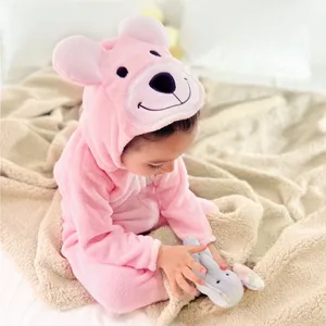 Macacão Divertido Urso Rosa