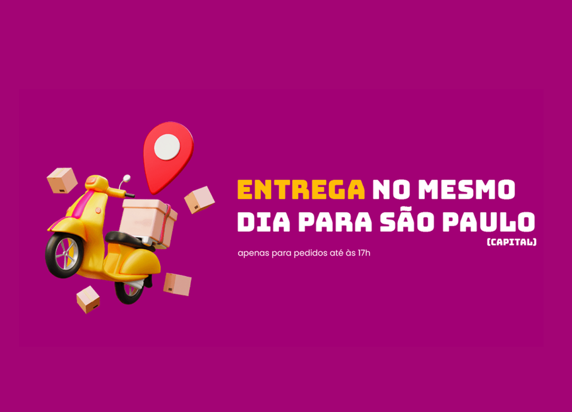 Entrega no mesmo dia 