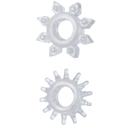Anel Estimulador Com Saliência Transparente Hot Flowers