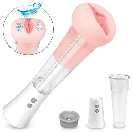Masturbador E Bomba Vagina Em Cyber Com Vibro E Sucção Sexy Hand