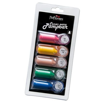 Kit Cone De Pompoar 05 Unidades Hot Flowers