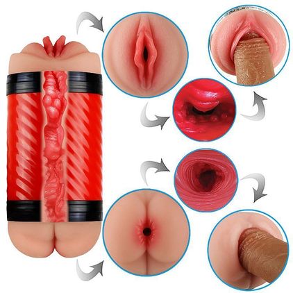 Masturbador Vagina E Anus Super Forte