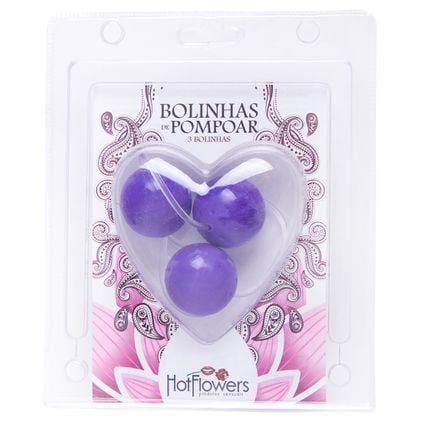 Bolinha Pompoar 03 Unidades Média Hot Flowers