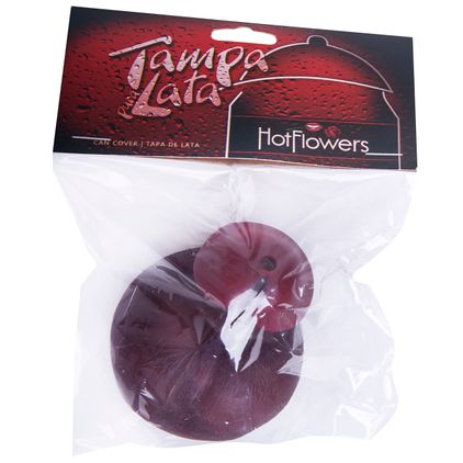 Tampa Para Lata Pênis Black Hot Flowers