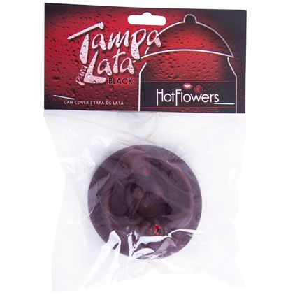 Tampa Para Lata Vagina Black Hot Flowers