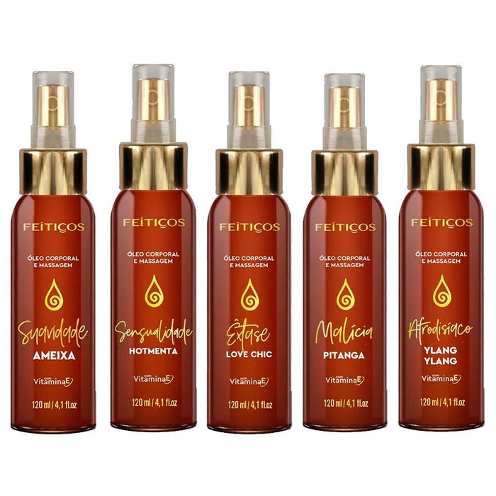 óleo Aromático Spray Massagem 120ml Feitiços
