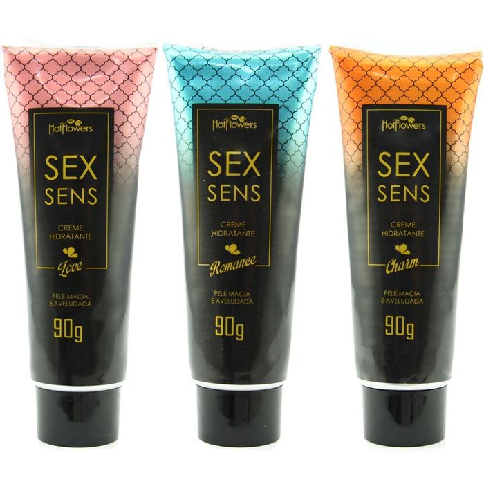 Hidratante Sex Sens Pele Macia E Aveludada 90g Hot Flowers