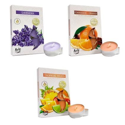 Vela Aromatizada Tropical 6 Unidades Feitiços 