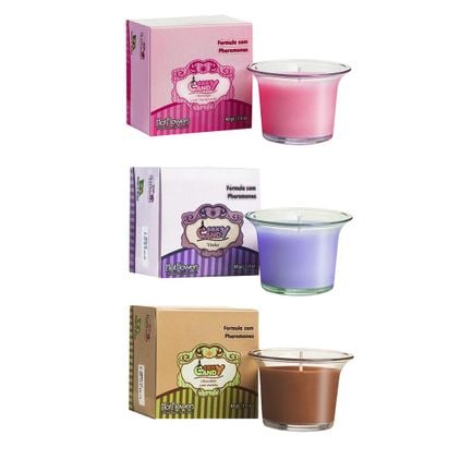 Vela Hidratante Sexy Candy 40g Hot Flowers