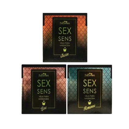 Velas Aromáticas Afrodisíacas 20g Sex Sens Hot Flowers 
