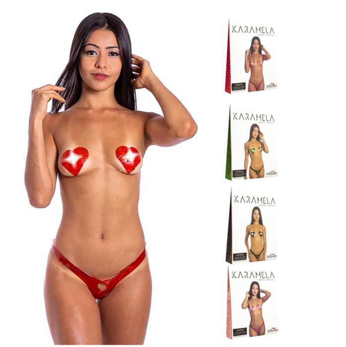Karamela Calcinha Comestível único Hot Flowers