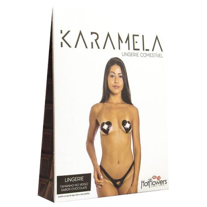 Karamela Calcinha Comestível único Hot Flowers