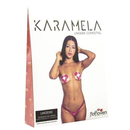 Karamela Calcinha Comestível Tam G Hot Flowers