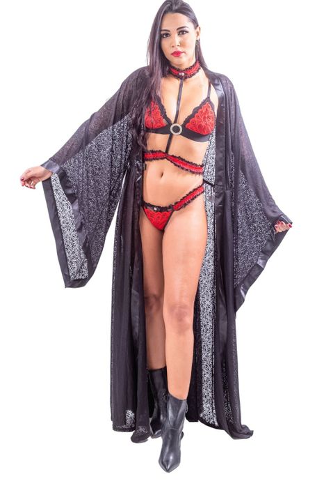 Robe Em Tule Preto (sd Clouthing)