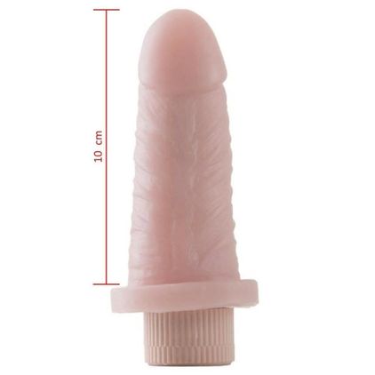 Prótese Vibrador Controle Interno Em Cyber 10 X 3,5cm Hot Flowers
