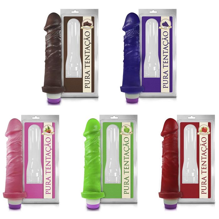 Prótese Vibrador Interno Aromático 18 X 4,4cm Sexy Fantasy 