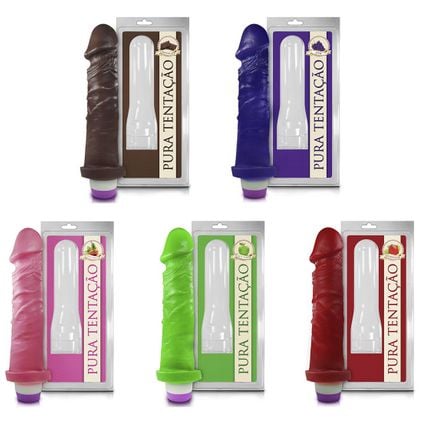 Prótese Vibrador Interno Aromático 18 X 4,4cm Sexy Fantasy 