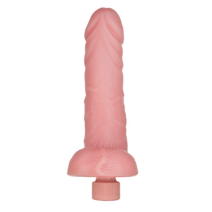 Prótese Com Vibro Interno Natural 19,5x5cm Hot Flowers