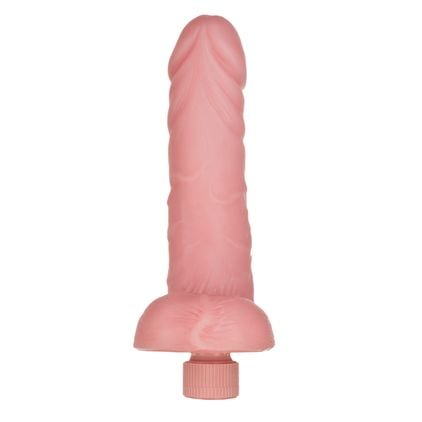 Prótese Com Vibro Interno Natural 19,5x5cm Hot Flowers