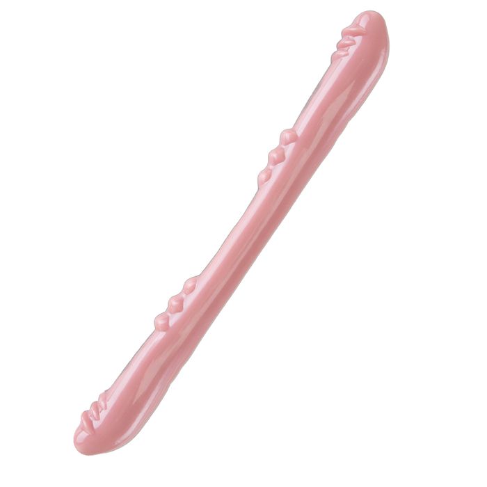Plug Anal Duplo Natural 30x2,5cm Hot Flowers