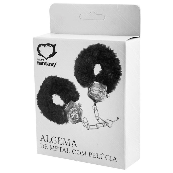Algema Em Metal Com Pelúcia Sexy Fantasy