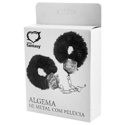 Algema Em Metal Com Pelúcia Sexy Fantasy