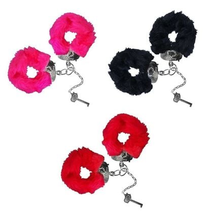 Algema Em Metal Com Pelúcia Sexy Fantasy