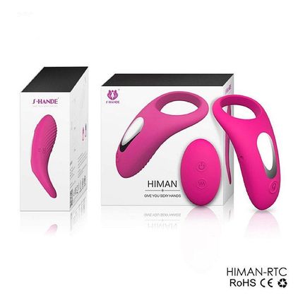 Anel Peniano Com Vibro Recarregável- Himan-rtc - S-hande