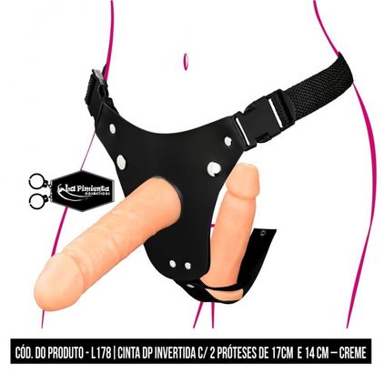 Cinta Dupla Com 2 Próteses 17cm  E 14 Cm La Pimienta