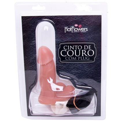 Cinto De Couro Com Prótese Hp308 Hot Flowers